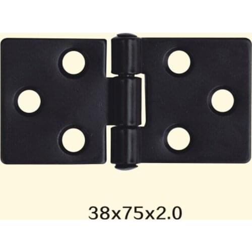 Freeshipping 38*75*2mm Iron Metal Hinge Sewing Machine Folding Table Furniture Flip Tray Hinges Big Door Hinges