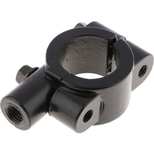 Black 8mm Thread 7/8" Motorcycle Rearview Handlebar Mirror Mount Holders