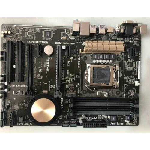 For Asus Z97-K Motherboard LGA1150 DDR3 M.2 SATA3 USB3 PCI-E3.0 Support I7 4790k