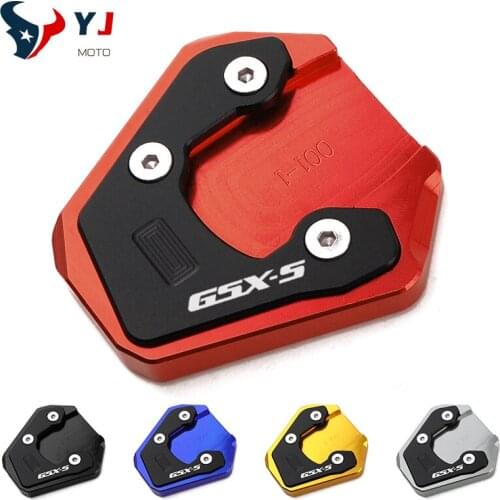 GSXS For Suzuki GSX-S750 GSX-S1000 GSX-S1000F GSR750 750 Brand New CNC Kickstand Side Stand Extension Pad Enlarge Support Plate