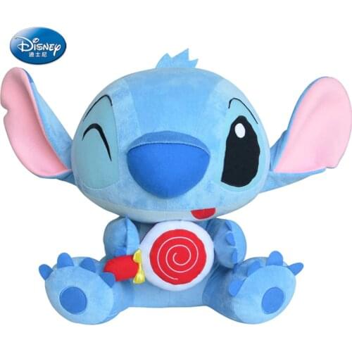 Disney Stitch Plush Doll Toy Anime Lilo and Stitch Stuffed Doll Cute Stitching Girl Lollipop Plush Toy Children Birthday Gift