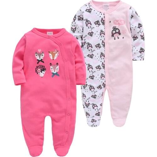 Kavkas Autumn New Born Baby Girl Clothes Knitted Cotton Long Sleeve 3 6 9 12M ensemble bebe fille Infant Boy Clothing