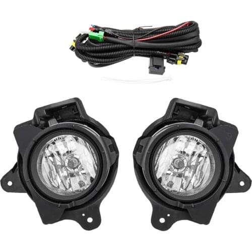 DHBH-Car Fog Light Lamp Kit with Harness Relay Bulb Switch Styling for Toyota Hilux VIGO MK7 2012 2013 2014 2015 2016