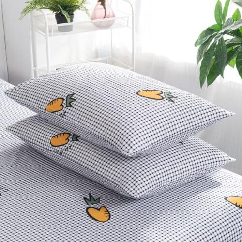 100% Cotton Pillowcases Grid Pillow cases Stripe Pillow shams Pure Pillow cover Rectangle Pillowslip Printed Pillow slip 48x74cm