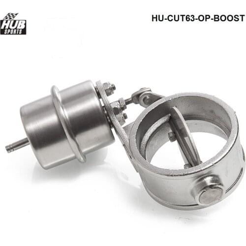 Stainless Steel Exhaust Control Valve Set Boost Actuator Open Style 63mm Pipe Pressure: about 1 BAR HU-CUT63-OP-BOOST