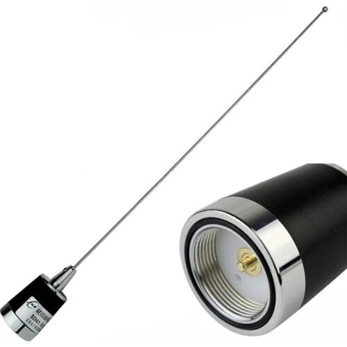 NMO Interface Car Antenna UV Double-section CB Car Intercom 144/430MHz Locomotive CB Car Radio Antenna NMO Connector Car Walkie Talkie Antenna Accessories