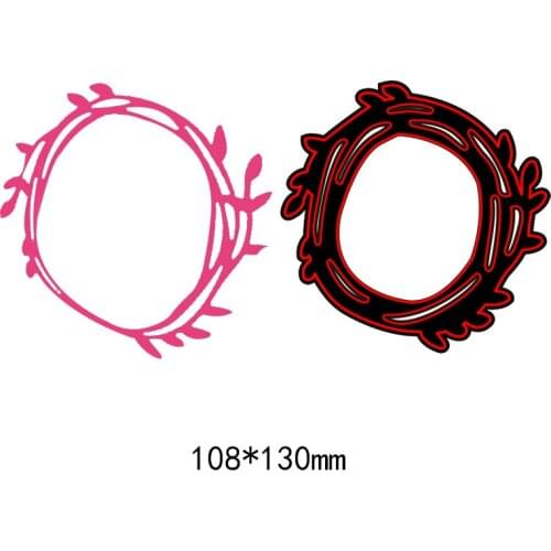 NEW circle Leaves Metal Die CUT Cutting Decorative DIY Embossing Scrapbooking Collect Craft Create Stamps card Stencil