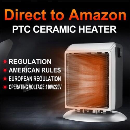 Cartoon heater Mini desktop PTC ceramic heating heater lovely household electric heater European and American daily gauge plug