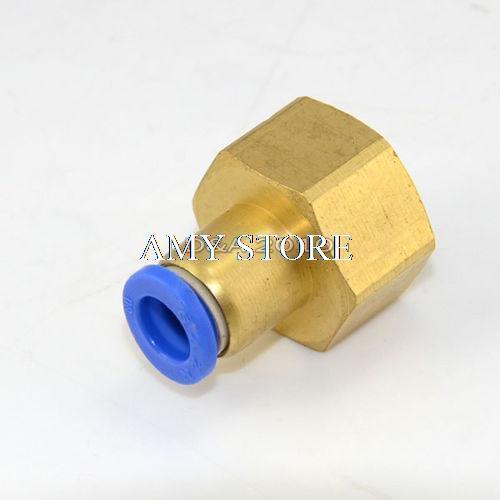 Pneumatic ONE Push to Connect Straight Female Threaded 1/2" OD 8mm