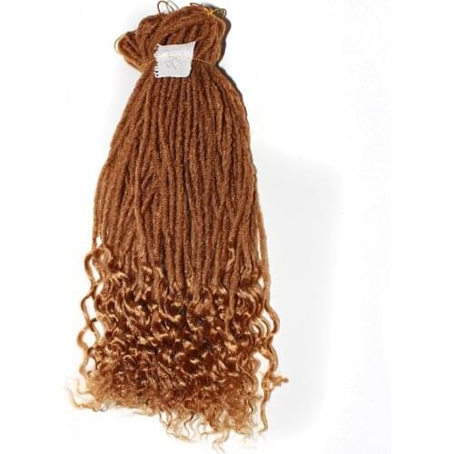 Qp hair Double Faux locs Braids Synthetic Hair Braiding High Temper Hair Extensions Twist Braids Darling Soft Dread 12 stand/pcs