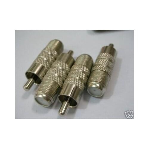 RCA Male to RF Female Adapter/Connector Plug 148 300PCS