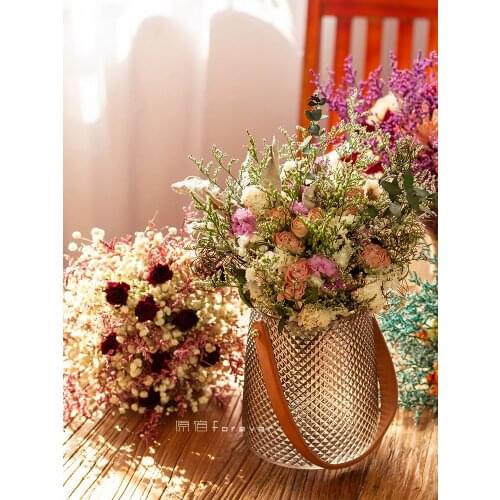 Rose Starry Sunflower Dried Flowers Living Room Desktop Decoration Birthday Gift Bouquet Opportunity Knocks Lucky Dried Flowers