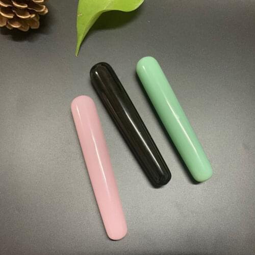 Rose Quartz Yoni Wand Natural White Crystal Massage Wand Obsidian Yoni Stick Natural Stone Body Massage Stick Face Massager Bar