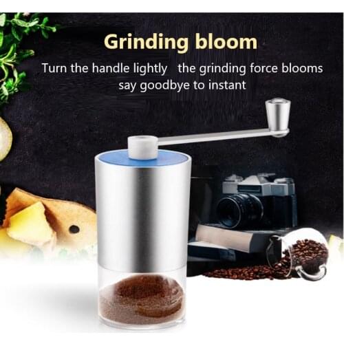 1 Pcs Stainless Steel Hand Burr Mill Grinder Coffee Grinding Machine Manual Coffee Grinder Coffee Machine Kitchen Home Cocina