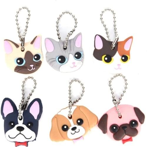 1pcs Cartoon Silicone Protective Key Case Cover For Key Control Dust Cover Holder Organizer Home Accessories Supplies