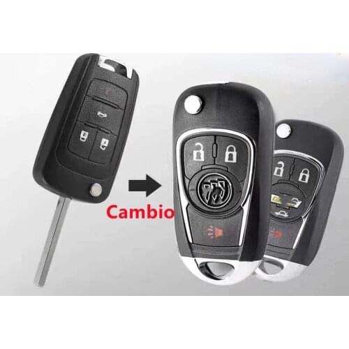 3 button flip folding key case for Chevrolet Camaro Cruze Equinox Malibu Sonic Spark car keys