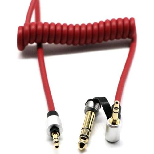 Replacement Stereo Audio Cable Cord For By Dr Dre PRO DETOX Headphones Gold Plated Connectors Free Design Right Angle Design