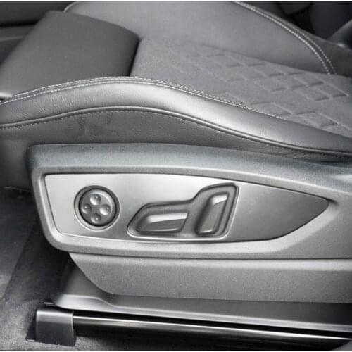 Car Styling Seat Adjustment Frame Decoration Cover Decals Trim For Audi Q5 FY 2018-20 Auto Interior Accessories