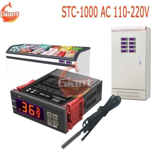 STC-1000 AC 110-220V Temperature Controller Digital Display Thermostat Heating Cooling Thermoregulator for Incubator Aquarium