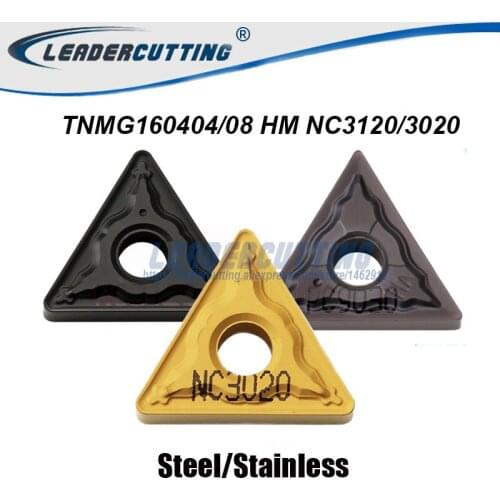 TNMG160404/TNMG160408-HM NC3120 *10pcs cutting blade,Turning Inserts for Lathe Holder WTJNR/MTJNR/MTENN