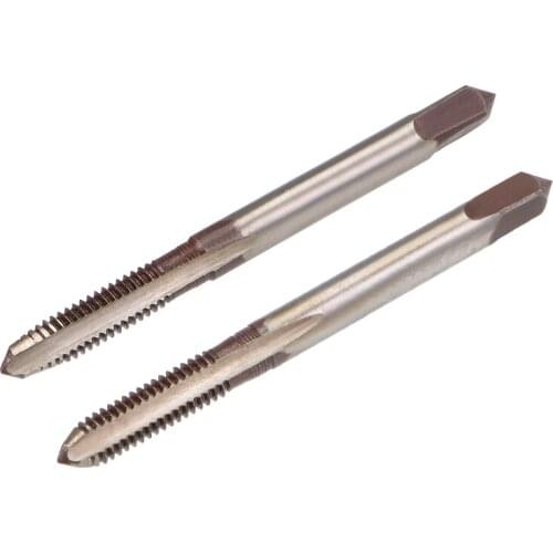 Uxcell Metric Hand Tap M4 Thread 0.7 Pitch 3 Straight Flutes H2 Alloy Tool Steel 1 Pair