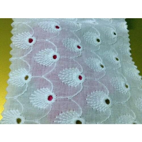 High quality 100% cotton woven fabric with hollow-out embroidery peacock feather image,XERY2734
