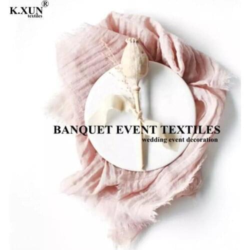 High Quality Cheesecloth Gauze Table Napkin Reusable Cotton Napkins For Wedding Event Party Decoration