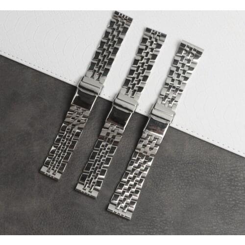 High Quality Solid Stainless Steel Watch band For 20mm 22mm 24mm for Breitling Strap AVENGER NAVITIMER SUPEROCEAN watchband