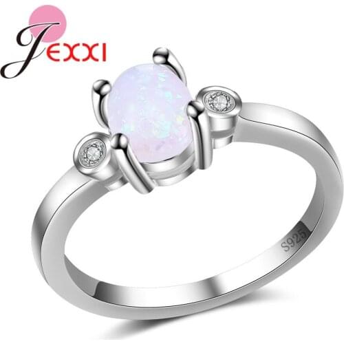 Big Promotions Women Anniversary Engagement Wedding Ring 925 Sterling Silver Trendy Gift For Mother/Girlfriend/Lover