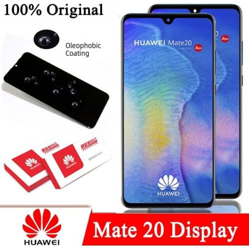 100% Original 6.53'' Display with frame for Huawei Mate 20 HMA-l29 HMA-l09 LCD Touch Screen Digitizer Assembly Repair Parts