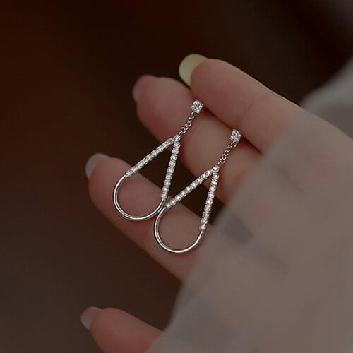 ZRHUA Best Fashion One Pair Dangle Earring Accessories Silver Color Cat Earrings White Drop Earrings For Women Girls