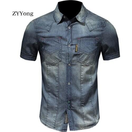 ZYYong Men's Short Sleeve Shirts