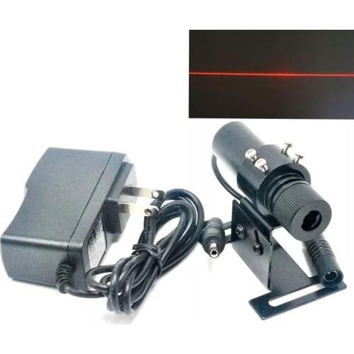 100mw 650nm Line Beam Red Laser Module Focusable Head w Adapter & Locator22*75mm