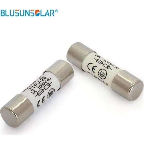 100 pcs/lot 1000V DC Safety Fuse 2/3/4/5/8/10/12/15/20A Fusible 10x38MM gPV Solar PV Fuse
