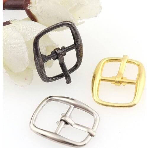 50pcs Small Square Alloy Metal Belt Buckles With Pin 13mm Gun black/Silver/Gold for Bags Shoes DIY Accessory Sewing scrapbooking