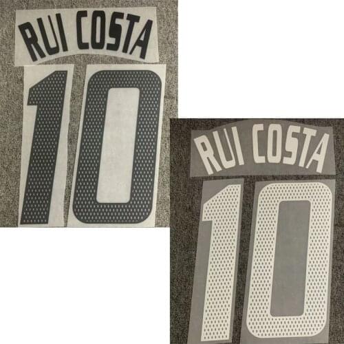 2002-2004 #10 RUI COSTA Nameset Printing Soccer Patch Badge