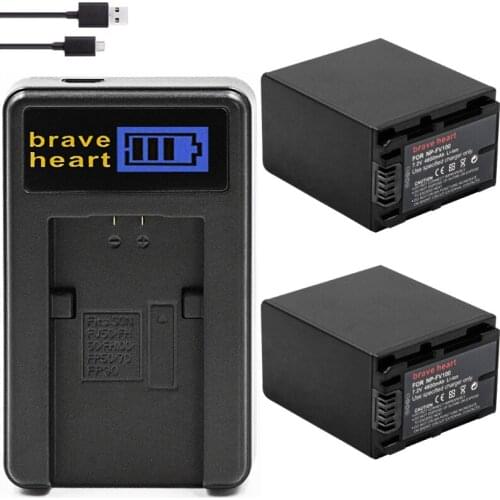 Bateria NP FV100 NP-FV100 FV100 Battery Batteries for Sony SX83E SX63E FDR-AX100E AX100E HDR camera