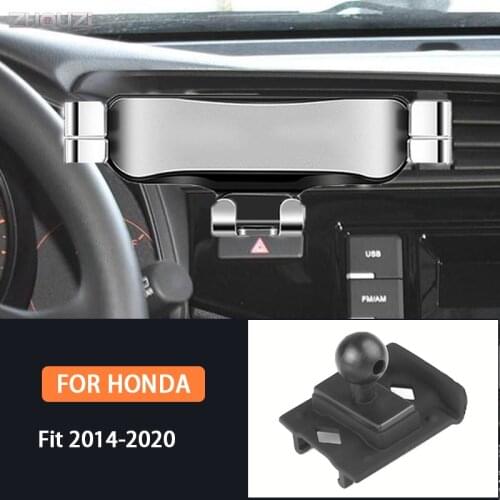 Car Mobile Phone Holder For Honda Fit 2014 2015 2016 2017 2018 2019 2020 Mounts GPS Stand Gravity Navigation Bracket Accessories