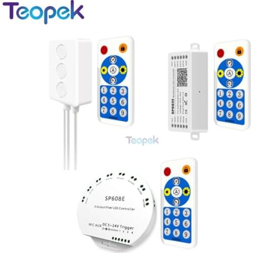 Bluetooth LED Music Pixel Controller For WS2811 WS2812B UCS1903 TM1804 Led Strip SP601E SP602E SP608E IOS Android App DC5-24V