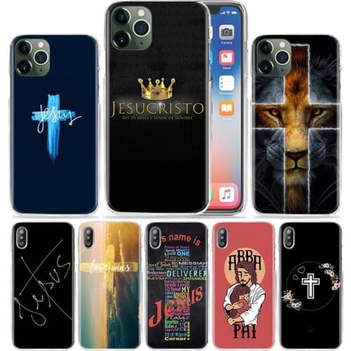 Bible Jesus Christ Christian Case for Apple iPhone 11 Pro XS Max XR X 7 8 6 6S Plus 5 SE 5S Hard Plastic Phone Coque Cover 12