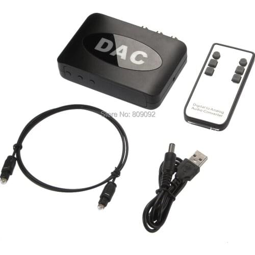 Digital To Analog Audio Converter Adapter Digital Optical Coaxial Rca Toslink Signal To Analog Audio Converter Home Theater