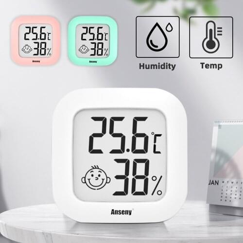 Digital Thermometer Hygrometer Indoor LCD Display Temperature Humidity Sensor Gauge Meter Measuring Tool for Home Room