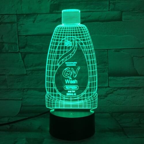 Qv Wash Refresh Baby Night Light LED Touch Sensor 7 Color Changing Bedside Atmosphere Lamps Gift Usb Led Lamp Gadget 184