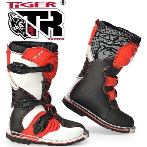 Children off road shoes TR Tiger Boots TR-TE002 Professional Motorcross boots high grade protection design toddler boots