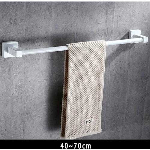 Stainless Steel Bathroom Towel Rack Self Adhesive Wall-Mounted Bathroom Towel Shelf Holder Balcony Storage Clothes Hanger Shelf