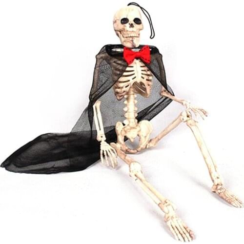 Flexible Human Anatomical Anatomy Skeleton Model Full Life Size Halloween Party Prop Decoration