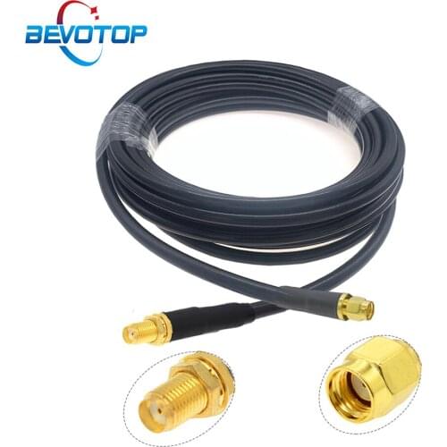 SMA Female to RP SMA Male RF Adapter Cable 5D-FB Pigtail 50 Ohm Low Loss RF Coaxial Extension Cord Jumper 50CM 1M 5M 10M 20M