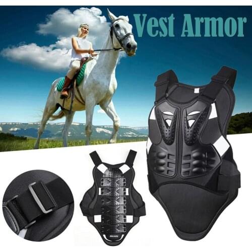 L/ XL Chest Spine Protector Protective Guard Vest Motorcycle Jacket Unisex Armor Gear For Motocross Dirt Bike Horse Riding