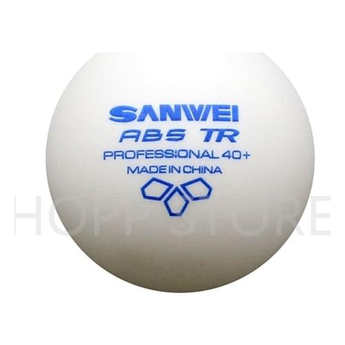 SANWEI New 3-STAR TR ABS Material Plastic 40+ training SANWEI Table Tennis Ball Poly Ping Pong Ball