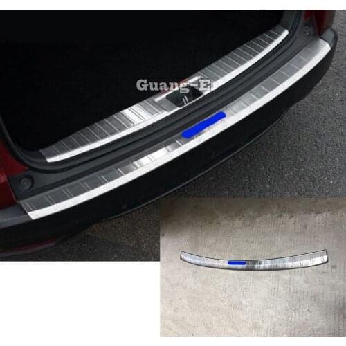 Car cover Stick Outside Rear Bumper Trim Stainless Steel Scuff Sill Trunk Plate Pedal Part For Honda HRV HR-V Vezel 2019 2020